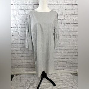 CHAPS Striped Bell Sleeve Shift Dress – Size‎ L (New with Tags)